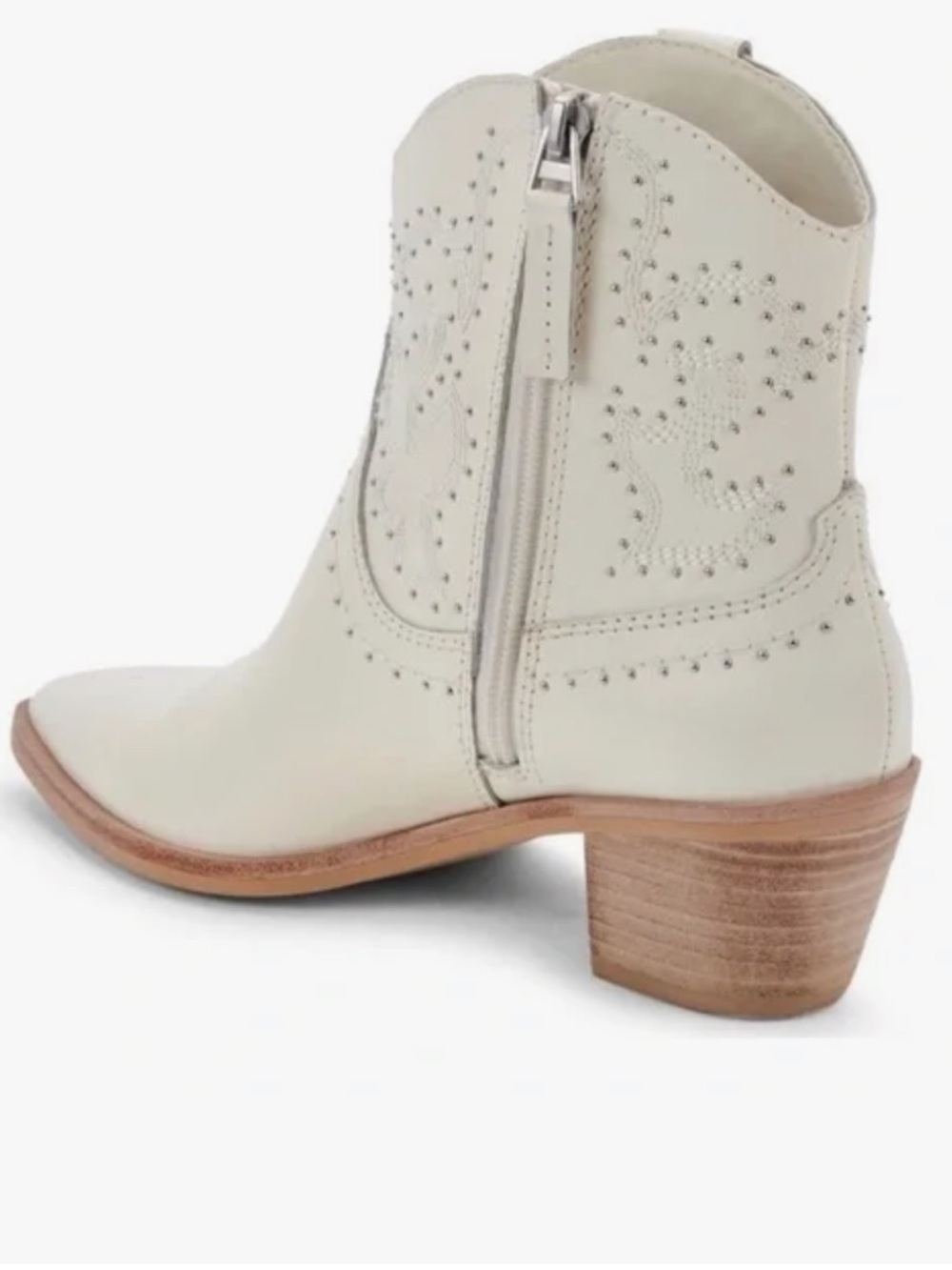 Dolce Vita Solow Stud off white boots